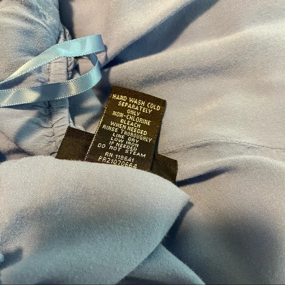 Lane Bryant Sky Blue 3/4 Length Sleeve Blouse